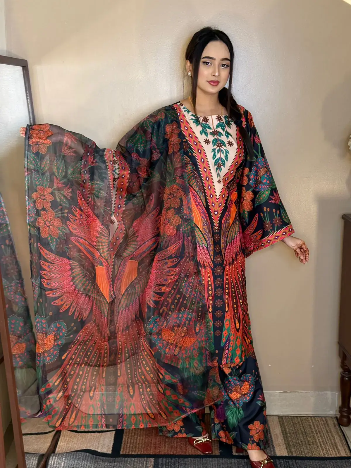 Stitched Dubai silk 3pice view 3